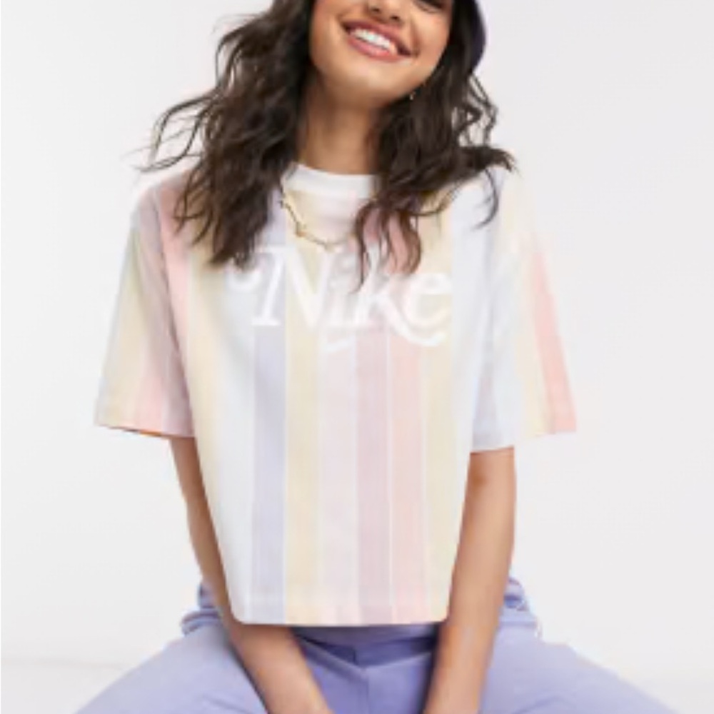 Nike Pastel Striped T-Shirt